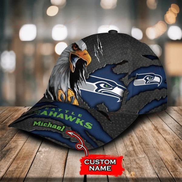 Seattle Seahawks Personalized Classic Cap BB592 - Image 2