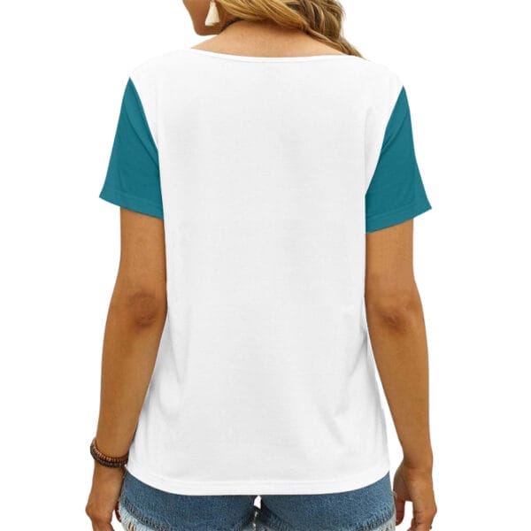 Jacksonville Jaguars V-neck Women T-shirt AGC63 - Image 3