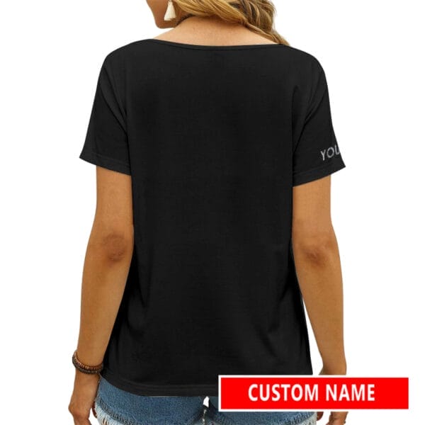 Detroit Lions Personalized V-neck Women T-shirt AGCWTS199 - Image 3