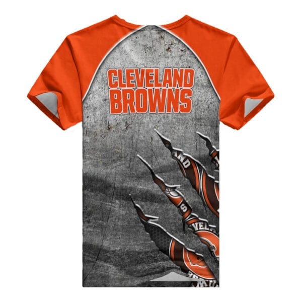 Cleveland Browns Personalized V-neck Women T-shirt BG1000 - Image 3