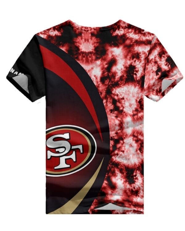 San Francisco 49ers Personalized V-neck Women T-shirt BG473 - Image 2