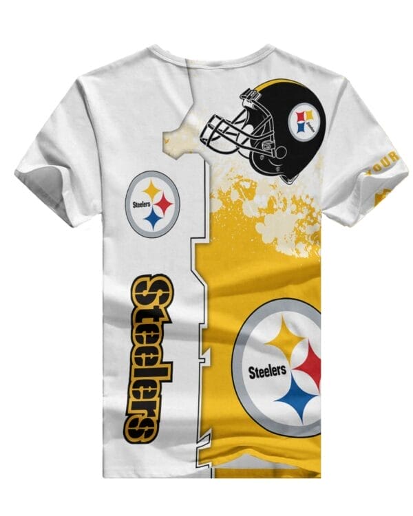 Pittsburgh Steelers Personalized V-neck Women T-shirt BG482 - Image 2