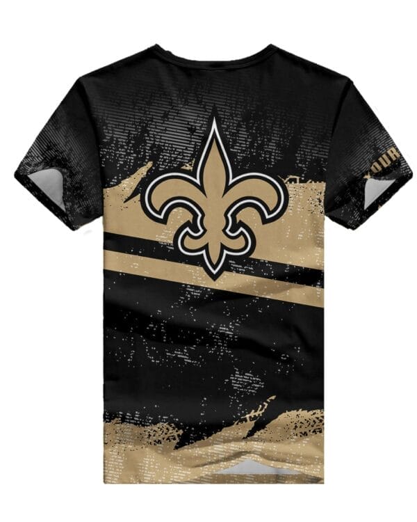 New Orleans Saints Personalized V-neck Women T-shirt BG630 - Image 2