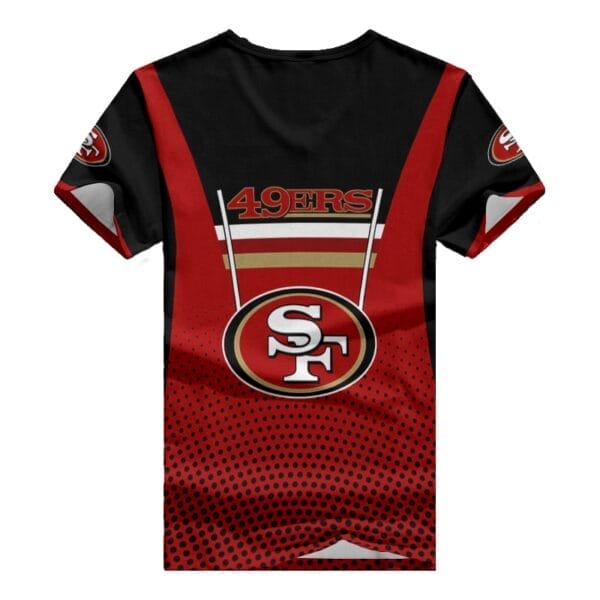 San Francisco 49ers V-neck Women T-shirt BG644 - Image 3