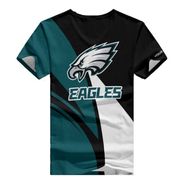 Philadelphia Eagles Personalized V-neck Women T-shirt BG656 - Image 3