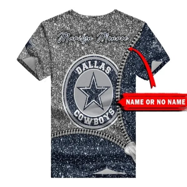 Dallas Cowboys Personalized V-neck Women T-shirt BG672 - Image 4