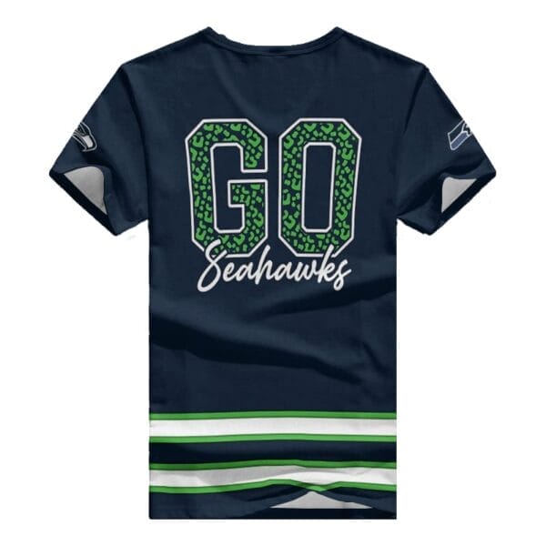 Seattle Seahawks V-neck Women T-shirt BG750 - Image 3
