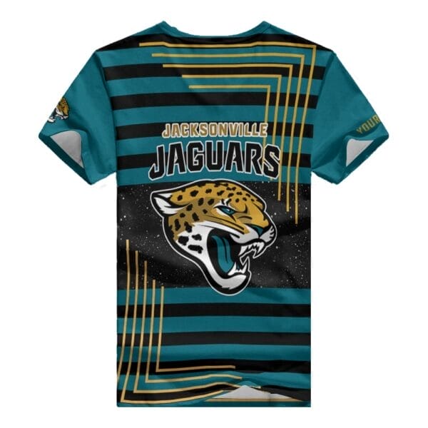 Jacksonville Jaguars Personalized V-neck Women T-shirt BG807 - Image 3