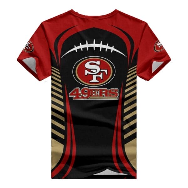 San Francisco 49ers V-neck Women T-shirt BG827 - Image 2