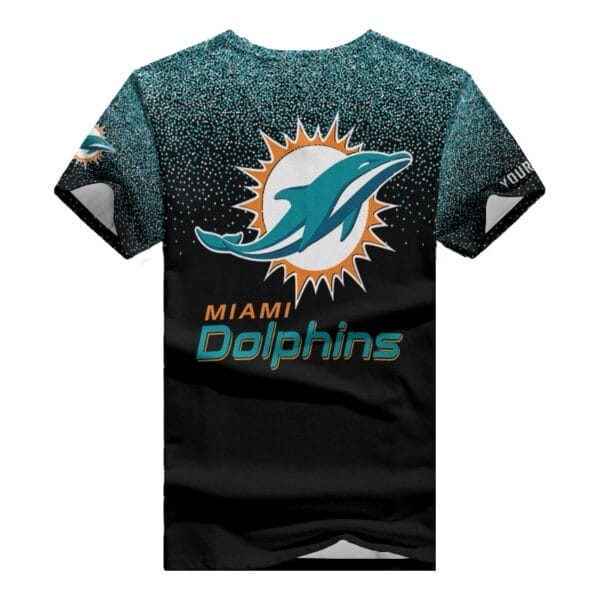 Miami Dolphins Personalized V-neck Women T-shirt BG844 - Image 3