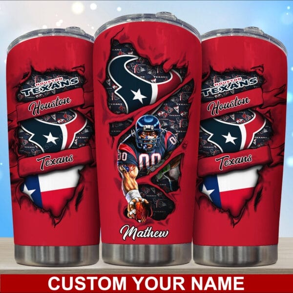 Houston Texans Personalized Tumbler BG233 - Image 2