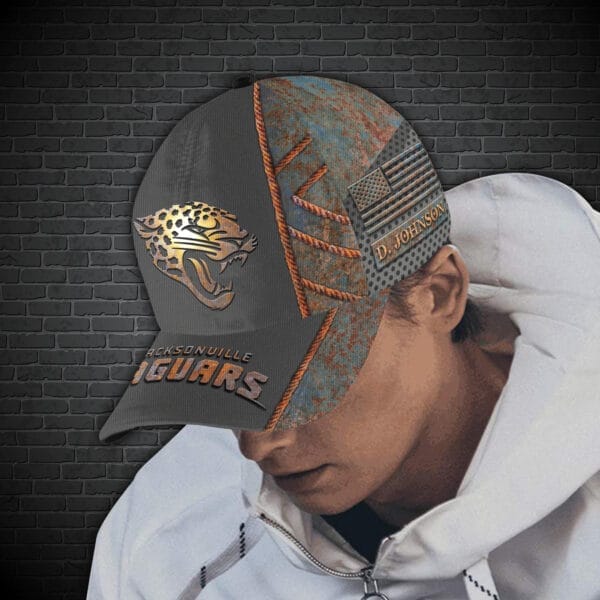 Jacksonville Jaguars Personalized Classic Cap BG190 - Image 2