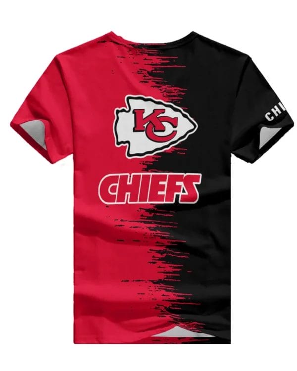 Kansas City Chiefs Summer V-neck Women T-shirt BG16 - Image 6