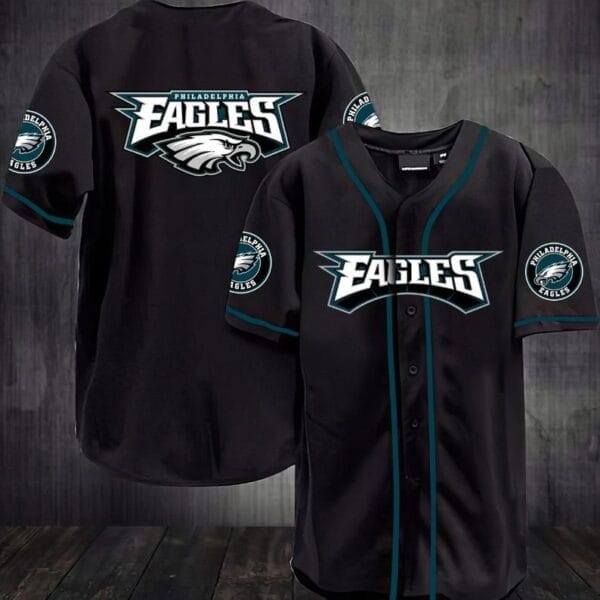 Philadelphia Eagles Baseball Jersey Shirt 75 - Image 3