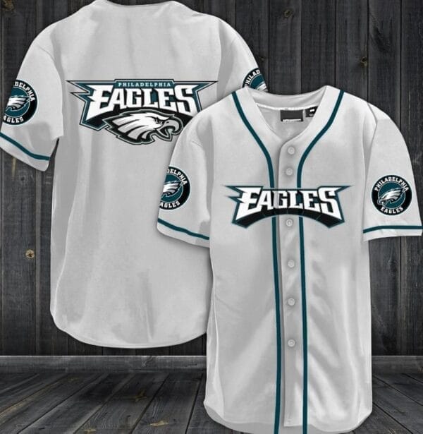 Philadelphia Eagles Baseball Jersey Shirt 75 - Image 4