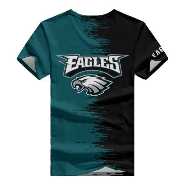 Philadelphia Eagles Summer V-neck Women T-shirt BG07 - Image 2