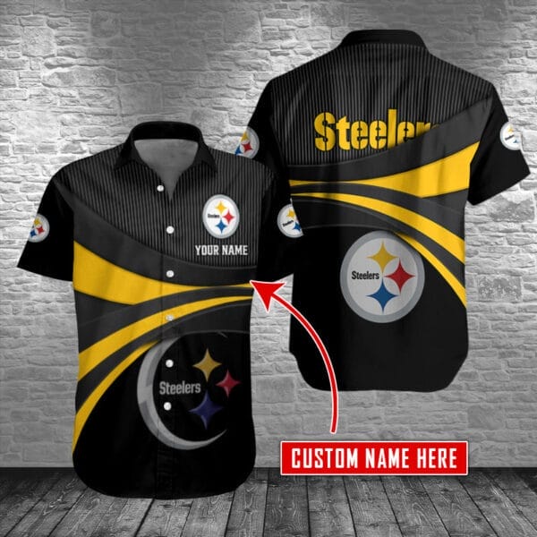 Pittsburgh Steelers Personalized Button Shirt BG286