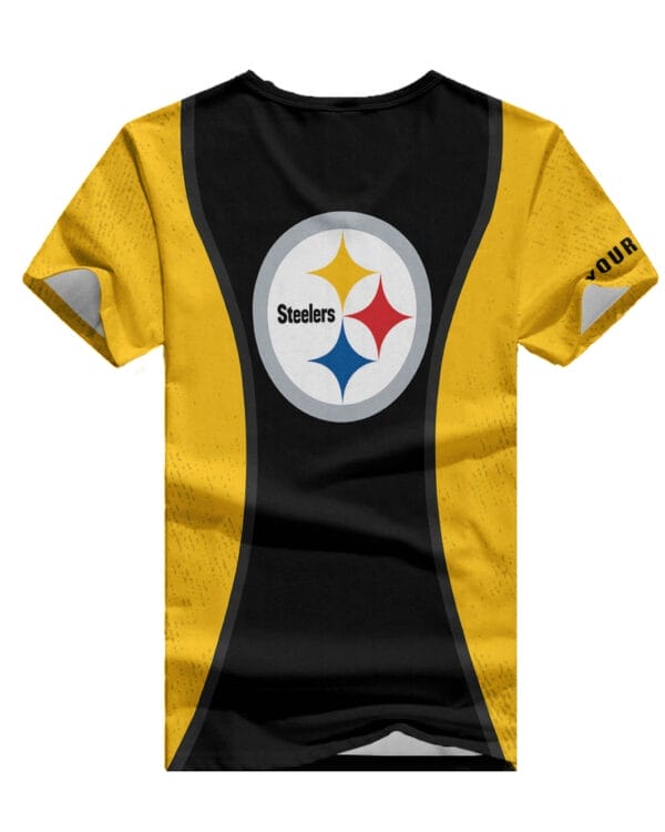 Pittsburgh Steelers Personalized Summer V-neck Women T-shirt BG417 - Image 2