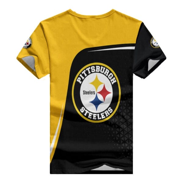 Pittsburgh Steelers Summer V-neck Women T-shirt BG318 - Image 3