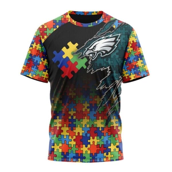 Philadelphia Eagles Special Autism Awareness Design Hoodie Zip Hoodie T-shirt Sweatshirt - Image 3