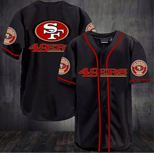 San Francisco 49ers Baseball Jersey Shirt 37 - Image 4