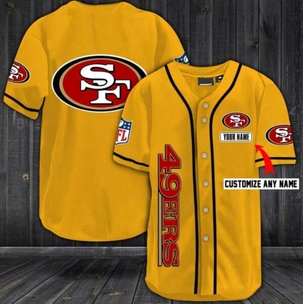 San Francisco 49ers Personalized Baseball Jersey Shirt 23 - Image 7