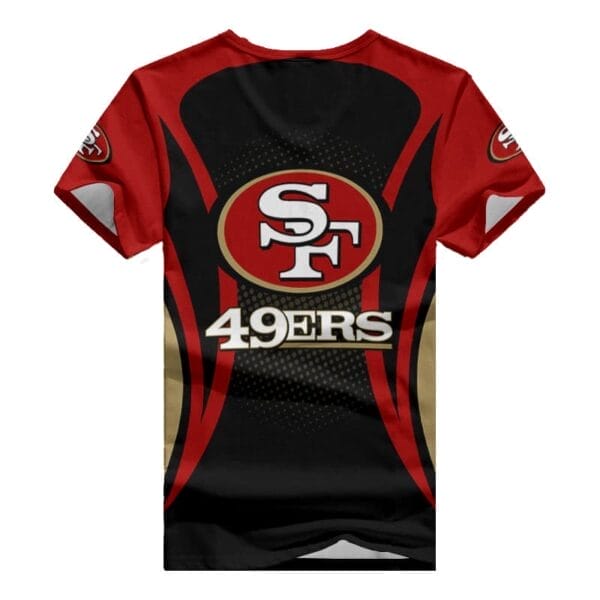 San Francisco 49ers Summer V-neck Women T-shirt BG390 - Image 2