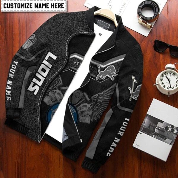 Detroit Lions Personalized Bomber Jacket BGBBJ1004 - Image 2
