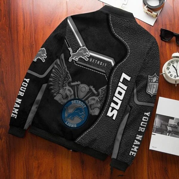 Detroit Lions Personalized Bomber Jacket BGBBJ1004 - Image 3