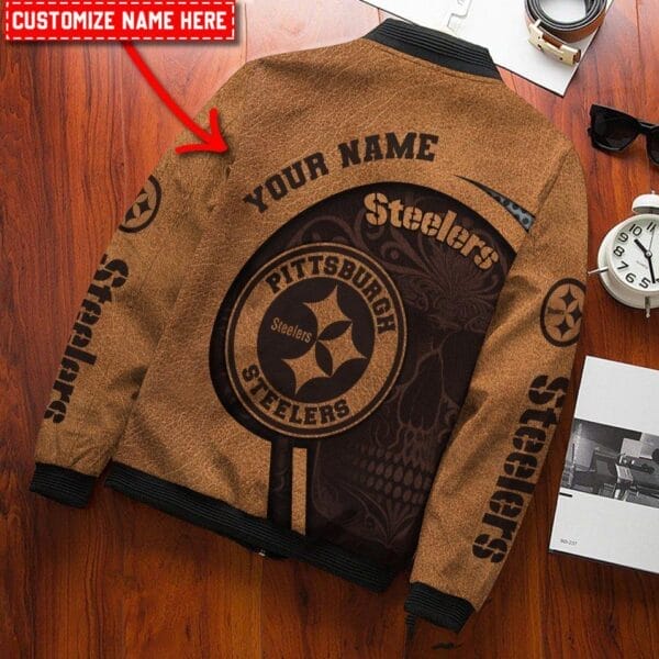 Pittsburgh Steelers Personalized Bomber Jacket BG904 - Image 2