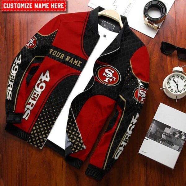 San Francisco 49ers Personalized Bomber Jacket BG915 - Image 3