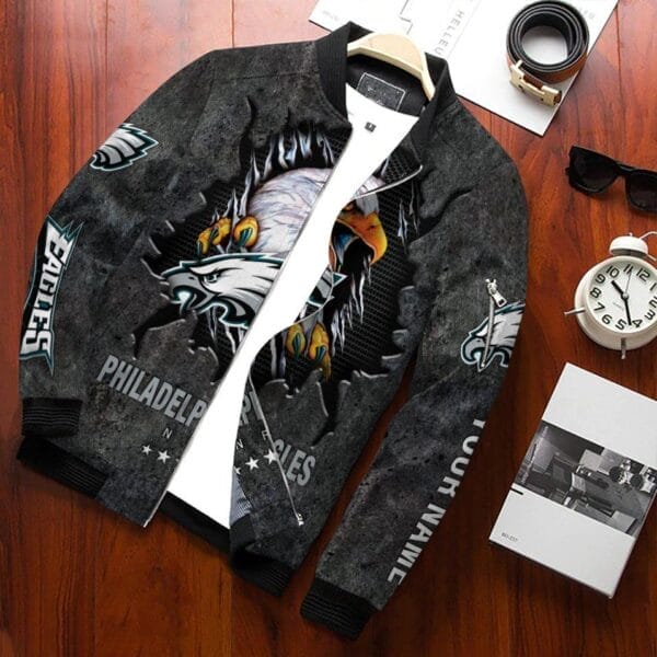 Philadelphia Eagles Personalized Bomber Jacket BG927 - Image 2