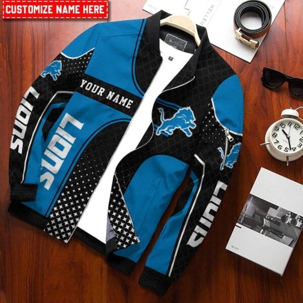 Detroit Lions Personalized Bomber Jacket BGBBJ975 - Image 2