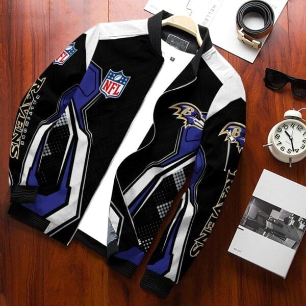 Baltimore Ravens Personalized Bomber Jacket BGBBJ995 - Image 2