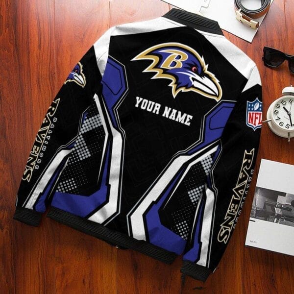 Baltimore Ravens Personalized Bomber Jacket BGBBJ995 - Image 3