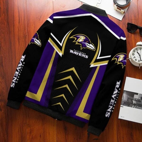Baltimore Ravens Bomber Jacket BG118 - Image 2