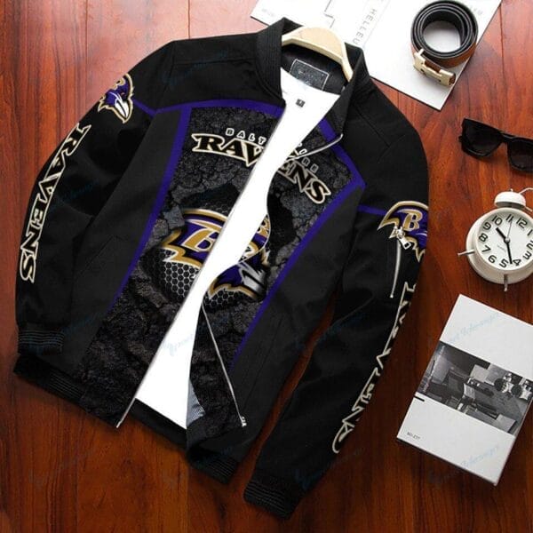 Baltimore Ravens Bomber Jacket BG292 - Image 2