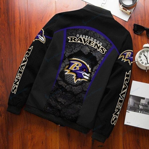 Baltimore Ravens Bomber Jacket BG292 - Image 3
