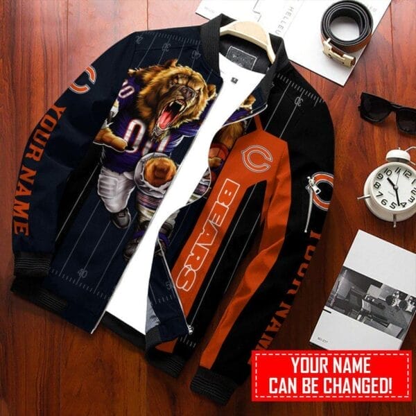 Chicago Bears Personalized Bomber Jacket BG822 - Image 2