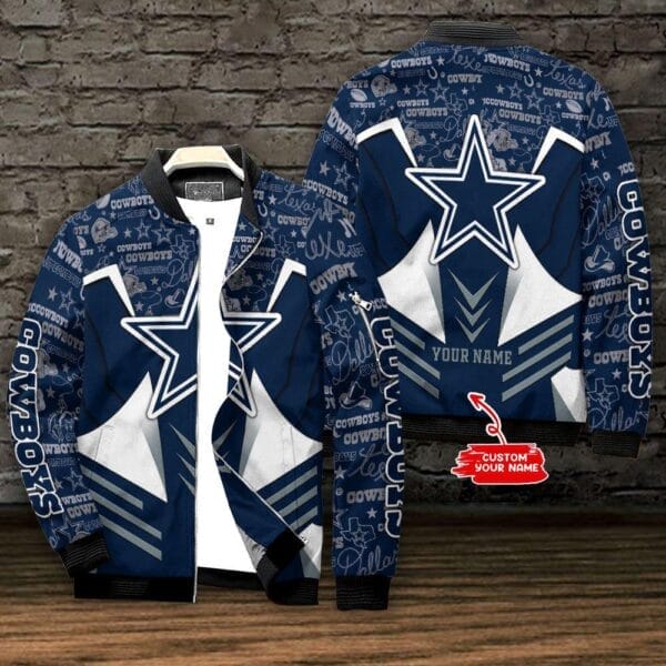 Dallas Cowboys Personalized Bomber Jacket BG594