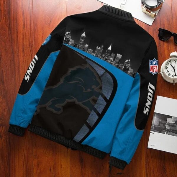 Detroit Lions Bomber Jacket 711 - Image 2