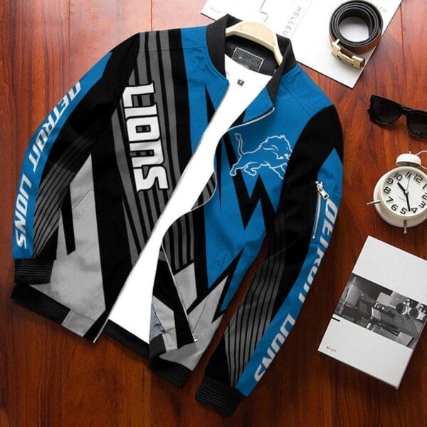 Detroit Lions Bomber Jacket BG262 - Image 2