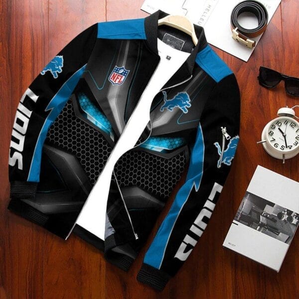 Detroit Lions Personalized Bomber Jacket BG533 - Image 3