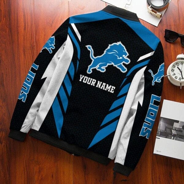Detroit Lions Personalized Bomber Jacket BG698 - Image 2