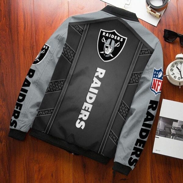 Las Vegas Raiders Bomber Jacket 524 - Image 2