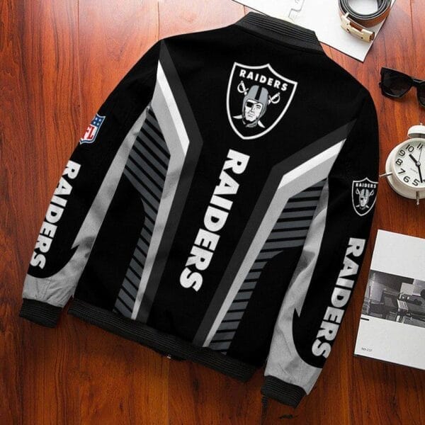Las Vegas Raiders Bomber Jacket 724 - Image 2