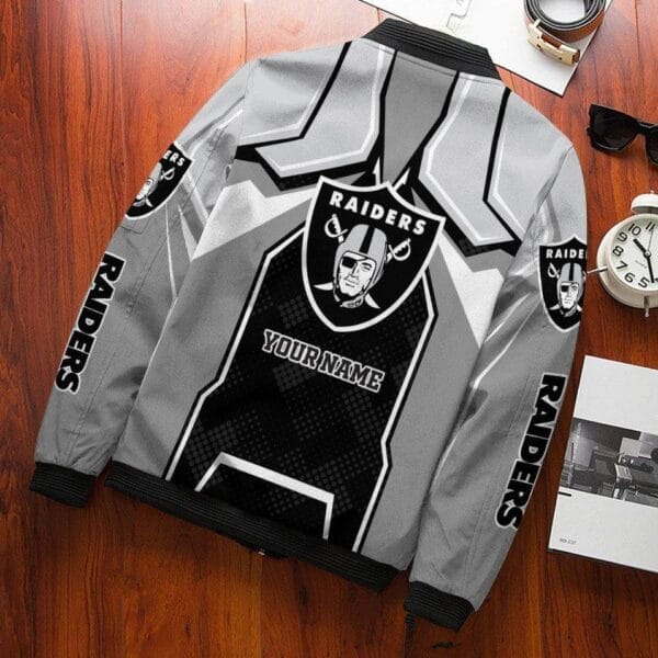 Las Vegas Raiders Personalized Bomber Jacket BG651 - Image 2