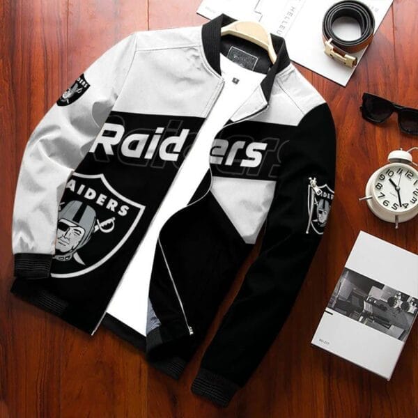 Las Vegas Raiders Personalized Bomber Jacket BG690 - Image 2
