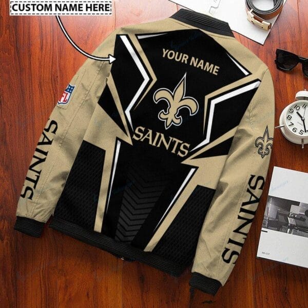 New Orleans Saints Personalized Bomber Jacket BG480 - Image 2