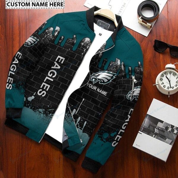 Philadelphia Eagles Personalized Bomber Jacket BG356 - Image 2